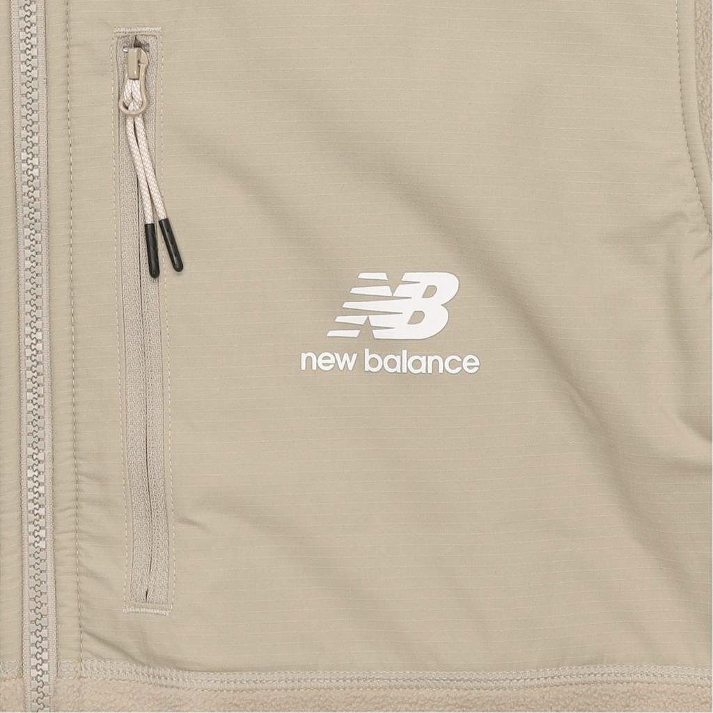 New Balance Velvet Jackets Unisex Khaki Lapel Moderate AMJ31307-BNN
