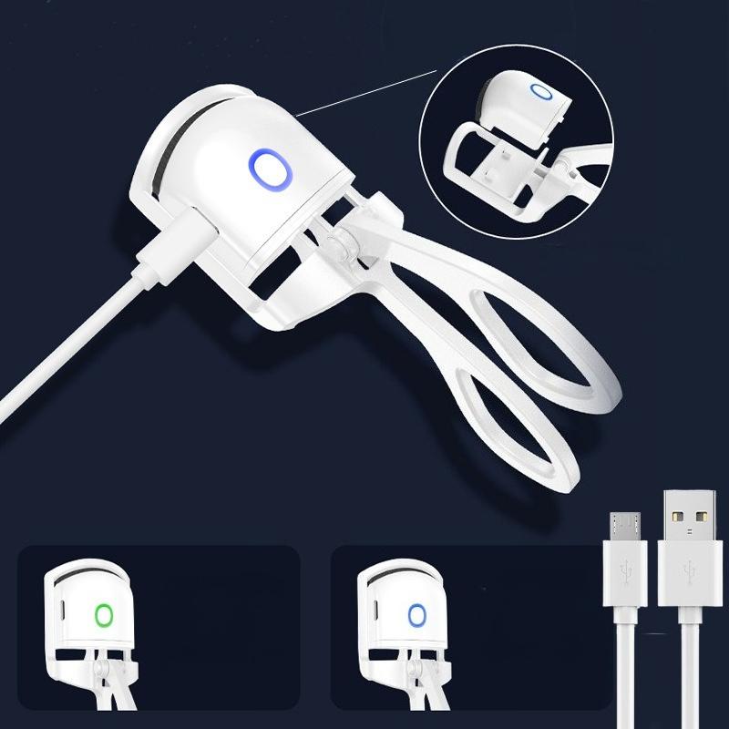 1Pc Electric Eyelash Curler with Heating Function, Long-Lasting Setting, Rechargeable