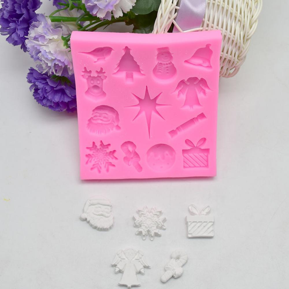 Vánoční Mousse Čokoládový dort Tekutá silikonová forma Fondantová silikonová forma