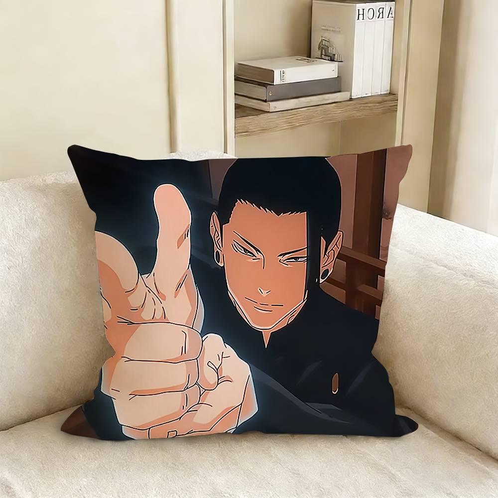 Anime GGeto SSuguru Pillow Case Living Room Sofa Cushion Cover Suitable For Home Bedroom Room Decoration