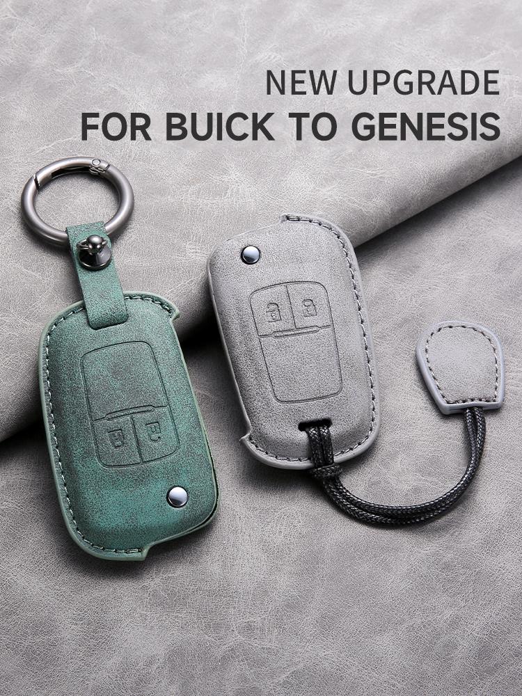 for Buick To Genesis Car Smart Key Case Cover Key Pack Remote Protection Sleeve Buckle Rope Special Accessories Multi Styles