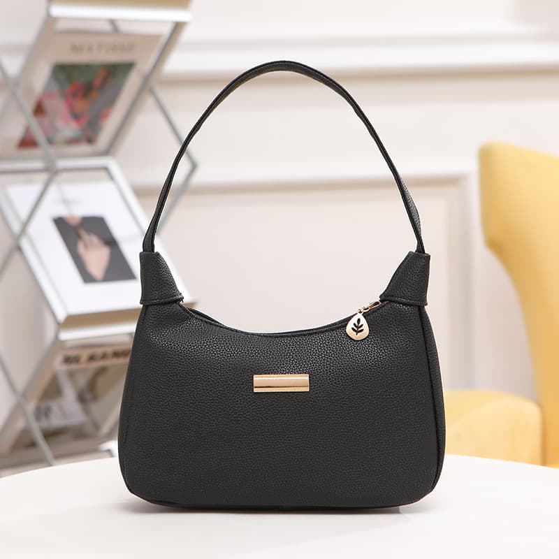 

Women s fashion shoulder handbag underarm dumpling bag чёрный