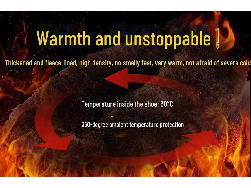 Northeast Men's Winter Snow Boots - Warm, Thickened, Non-Slip Outdoor Sports Footwear