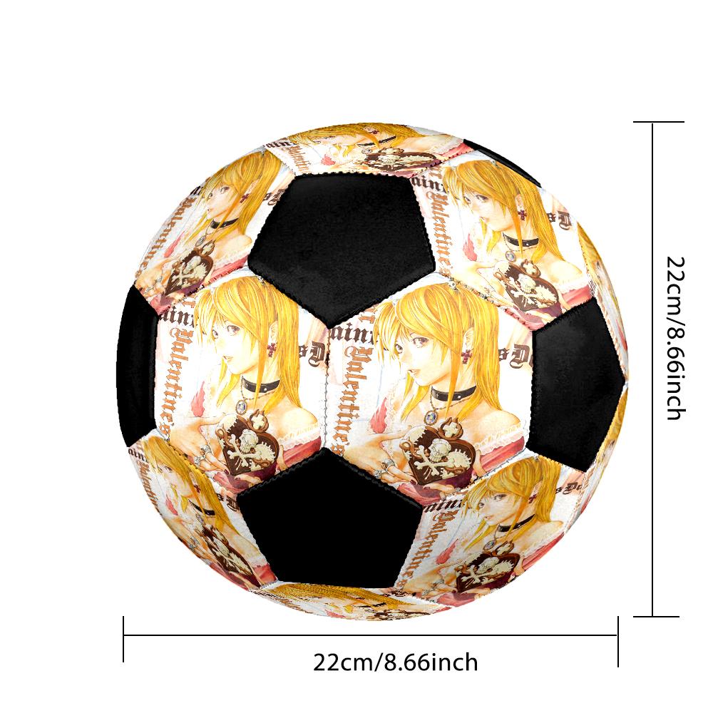 Soccer Ball Colorful Machine Stitched PVC Size 5 Team Training Competition Ready Durable High-Bounce Cool Sports Gift
