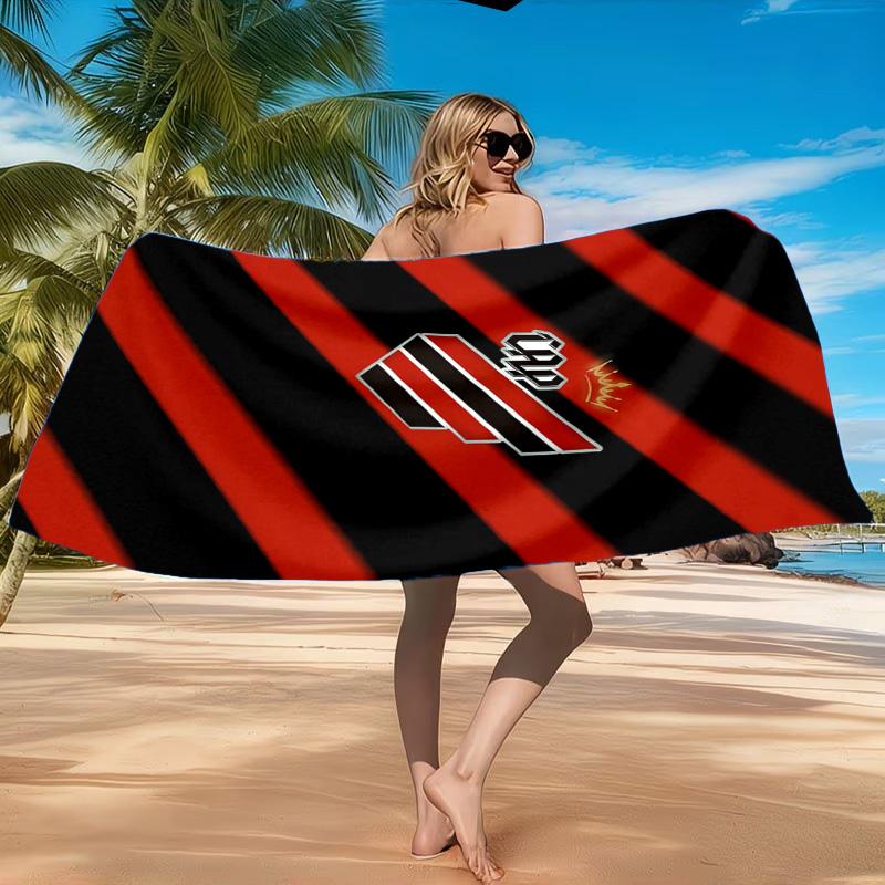 Athletico Football Club Printed Microfiber Beach Towel, Soft And Absorbent, Quick-Dry, Ideal for Summer Travel, Beach Essential, Swimming Pool