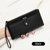 New women's wallet lightweight and simple zipper buckle wallet fashionable multi-card long wallet