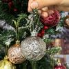 6/12PCS Christmas Ball Ornaments Xmas Tree Hanging Pendant Sets 5cm Colorful Ball Decoration for New Year Christmas Home Party