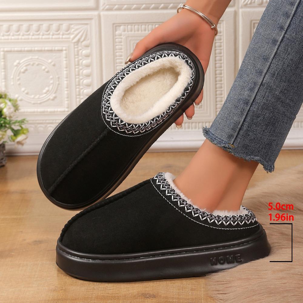 Pánské módní pantofle, pánské a dámské párové teplé pantofle, jednoduchý styl, bez dna, vlněná fleecová látka, látková podšívka