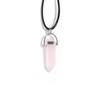 1Pc Hexagon Pillar Stone Necklace Bullet Pendant Choker Necklace Fashion Jewelry Gift