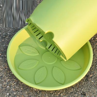The New - Gallon Rose And Green Vine Plastic Flowerpot Of Four Seasons Flowerpot