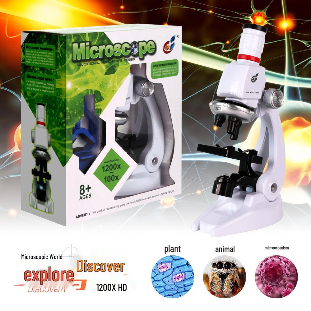Kids' Mobile Phone Microscope Science Toy Set for Elementary Students