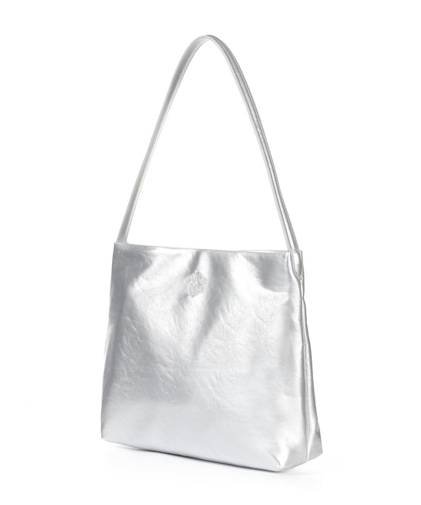 Nick&Nicole Essential Leather Square Bag_Silver
