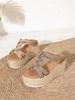 2026 Römische Keil-Espadrille-Sandalen für Damen mit dicken Sohlen & dünnem Riemen mit Schnalle