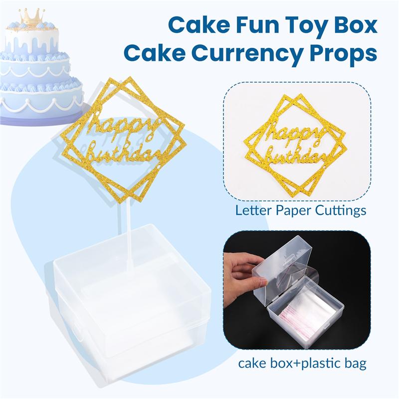 Good-Cake ATM Funny Box Cake Money Props Making Surprise For Birthday Cake Banquet Party Environmentally Friendly Surprising