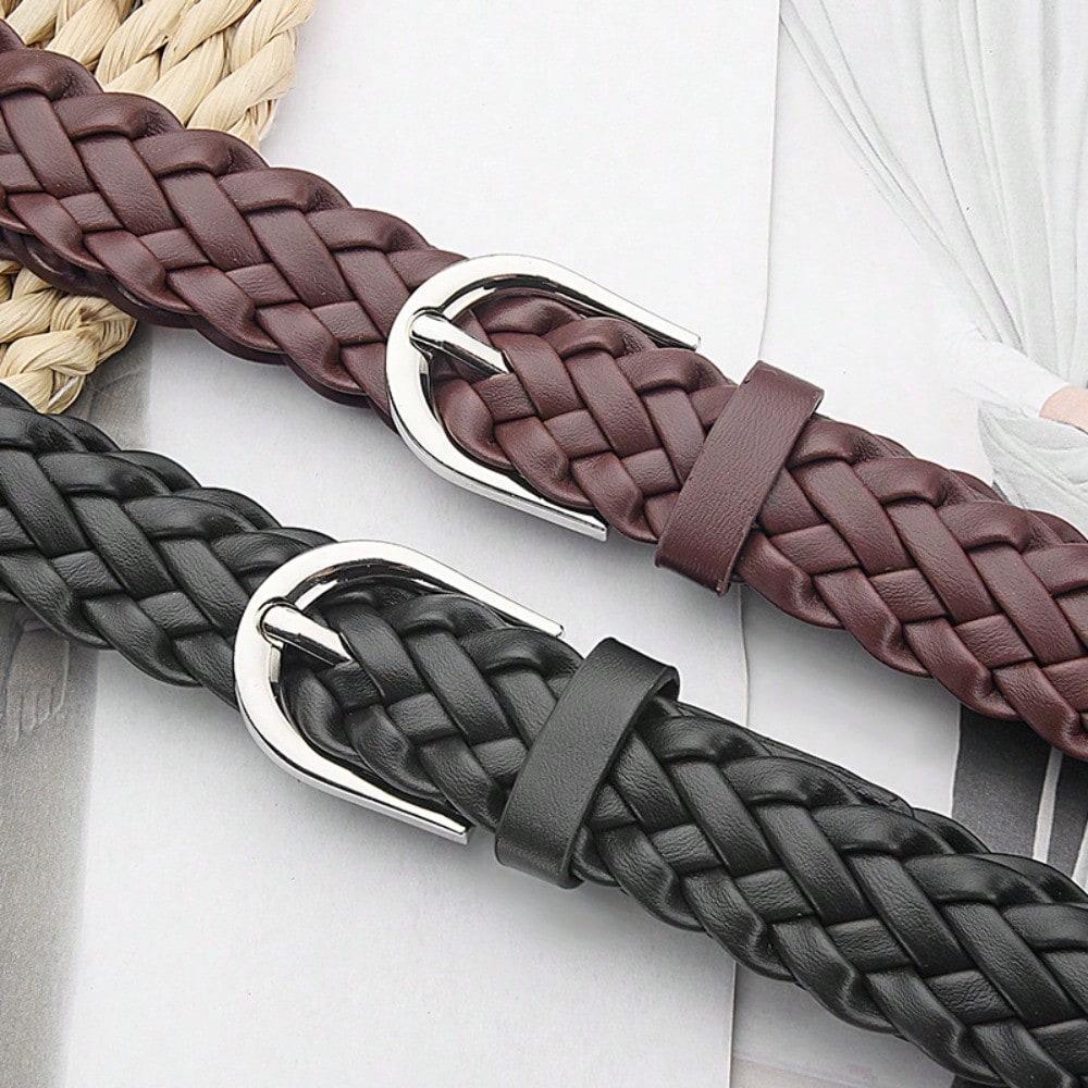 Woven Retro Women's Belt with Casual Pants Dress Waist Belt Women's Fashion