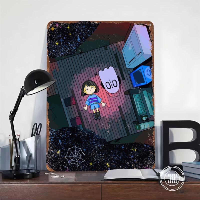 Undertale Tinplate Poster Customized Wall Art Vintage Retro Metal Signs for Room Ornaments Decoration At Home Decor Items Gaming
