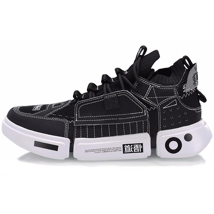 New LiNing Essence ACE Anti Slip And Wear Resistant Lightweight Low Top Vintage Basketball Shoes Women's Black White AGBN062-13
