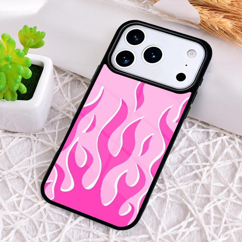 Flame Painted Fire Pattern Phone Case for iPhone 17 Air 16 15 11 12 14 13 Pro Max Shockproof Cover