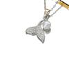 New Mermaid Tears Pearl Micro Inlaid Necklace Pendant Simple Light Luxury Collarbone Chain Women