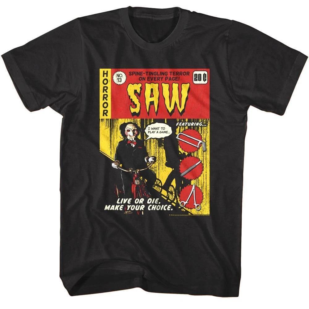 SAW Horror Comic Book Cover Men s T Shirt S