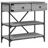 Vidaxl Console Table, Grey Sonoma Oak, 75X34.5X75 Cm