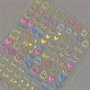 Charming Cartoon Face Stickers - Self-Adhesive, Colorful Nail Art Designs with Hearts & Smiles, Perfect for DIY & Salon Use, Nail Art Stickers