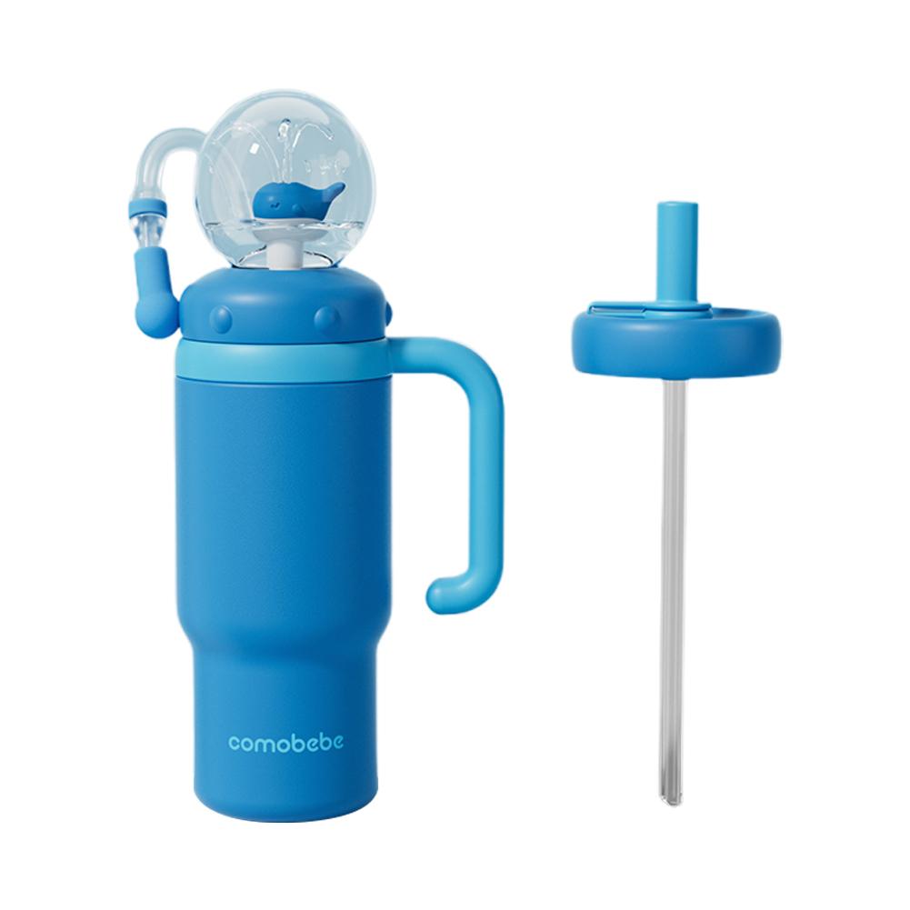 40oz Straw Double-Layer Insulated Cup Stainless Steel Portable Water Cup Vacuum Thermal Insulated Mug for Cold Hot Beverages