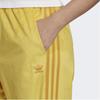 adidas Originals Trefoil Logo Embroidered Striped Cuff Sports Pants Women Bottoms Yellow GU0805