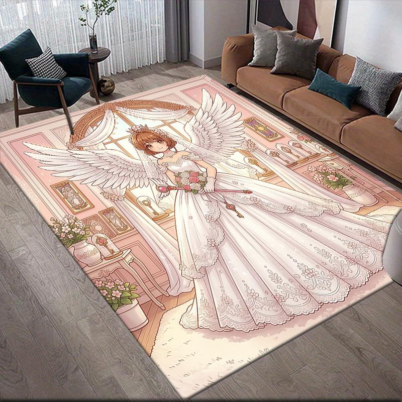 Cardcaptor Sakura Kinomoto Sakura Collection2 Anti-Slip Floor Mat, Rectangular Carpet for Bedroom, Sofa Zone & Living Space