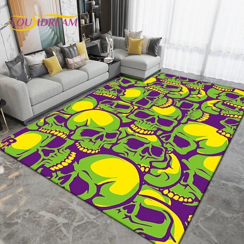 

Готичний чаклунство Череп Жах Килимок, килимок для вітальні, спальні, дивана, кухні, ванної кімнати, дверний килимок, нековзкий килимок, подарунок 40x60cm