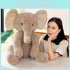 Adorável Brinquedo de Pelúcia Elefante Cinza Macio Animal de Desenho Animado Boneca de Pelúcia Presente Perfeito Para Crianças
