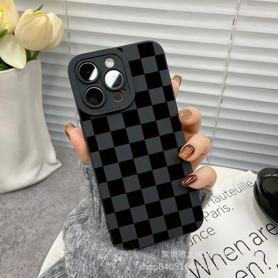 Black Grid for Apple 15 Mobile Phone Case Iphone12promax Case 14/13/11/XSMAX Pupil Eye 16