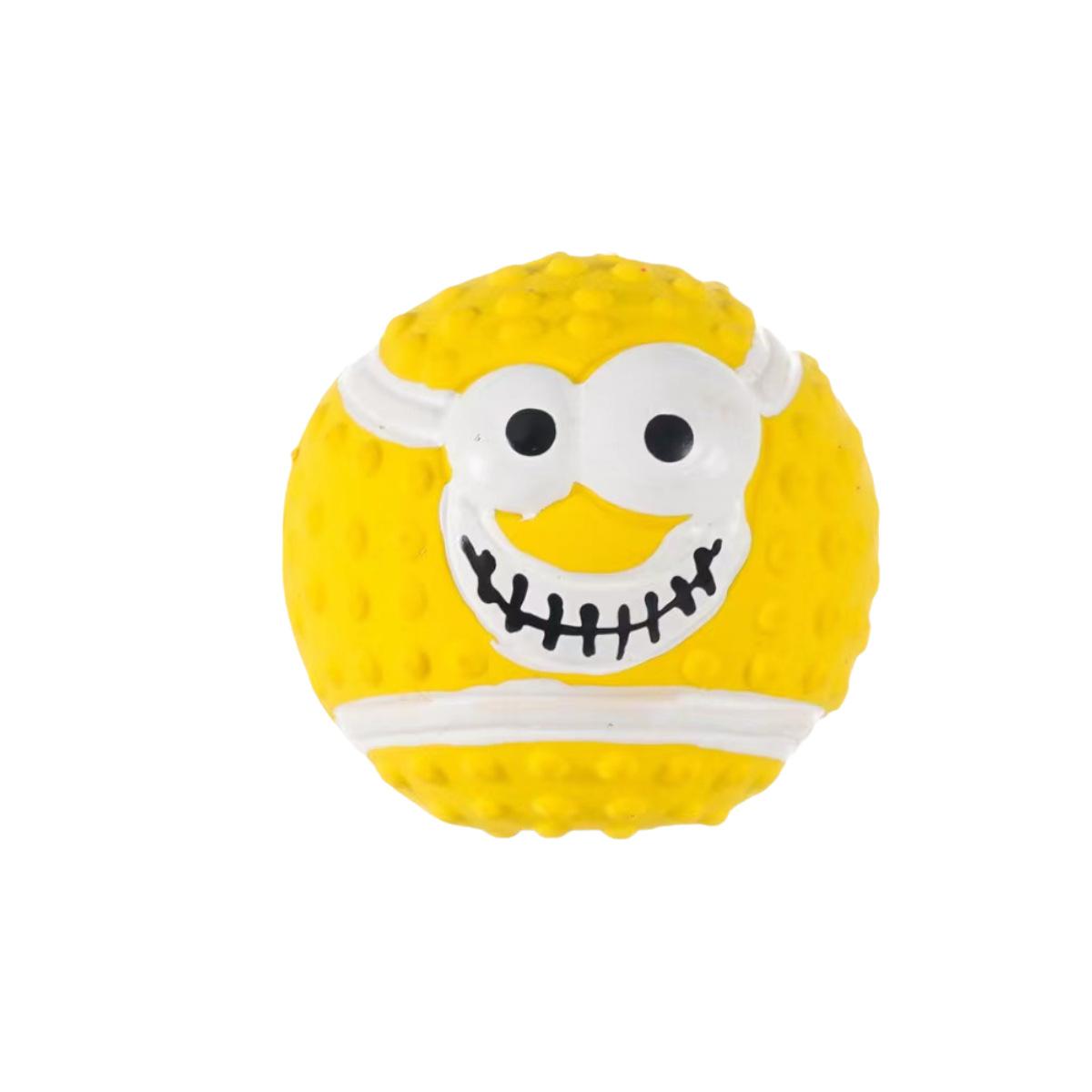 Squeaky Smiley Ball Pet Dog Chew Toy