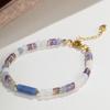 Bracciale Impilabile con Perle Bianche Rotonde in Giada Dongling Stile Europeo e Americano - Nuovo Accessorio Portatile da Preghiera Cinese per Donna.