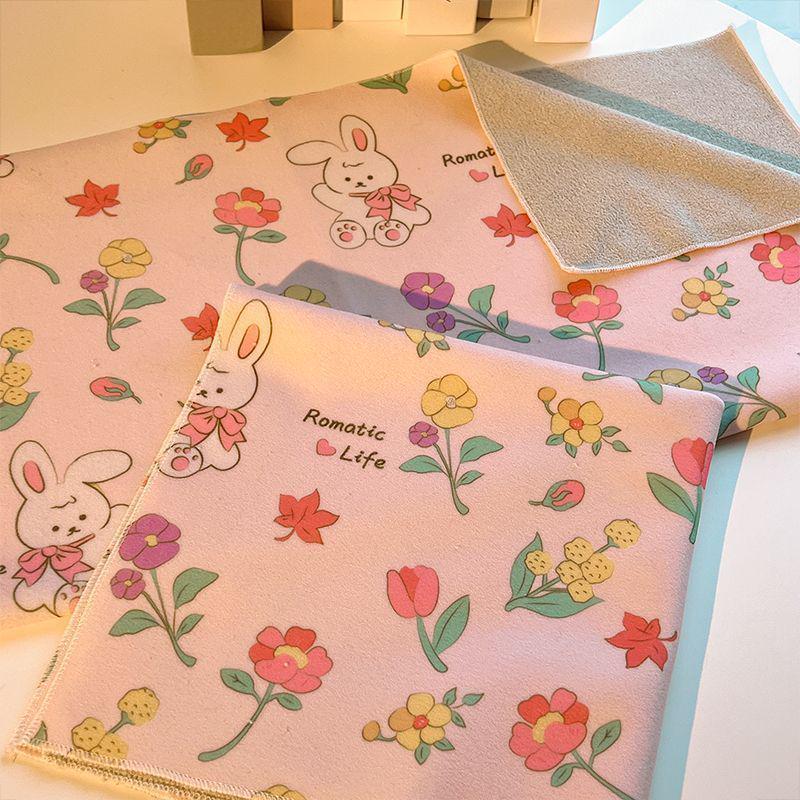 Self-Adhesive Cute Cartoon Portable Makeup and Camera Storage Bag