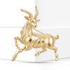 Luxury Glossy Antelope Brooches For Women Unisex Zodiac Animal Pins Casual Party Jewelry Accessories Gifts Decoration