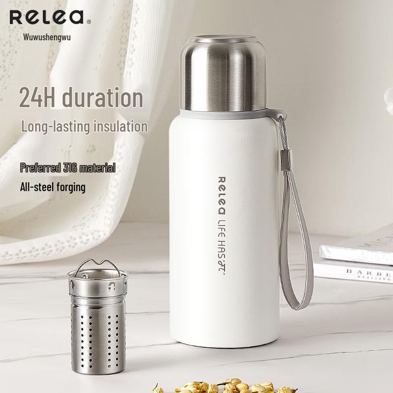 RELEA 316L Stainless Steel Portable Tea Infuser Thermos