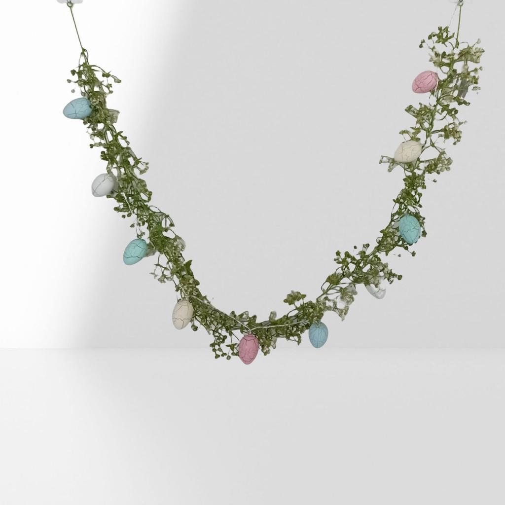 Farbe Ei Girlande Deko Leuchtende Eier Blumengirlande Schnur für Kamin Sims Treppe Tür Fenster Dekoration