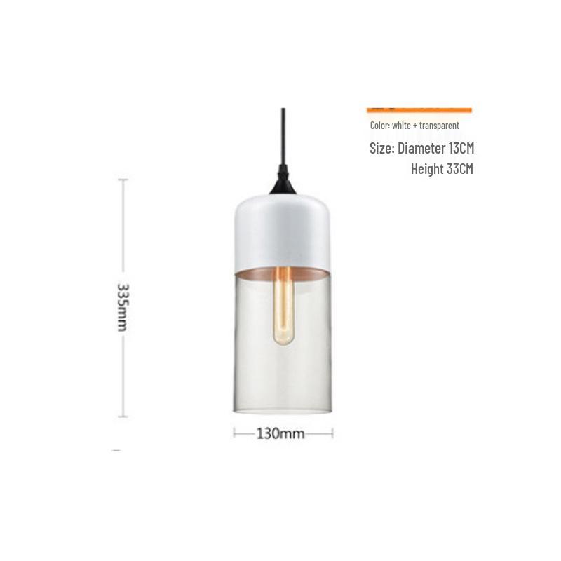 Nordic Retro Glass Pendant Light for Dining, Living Room, Bar, Cafe