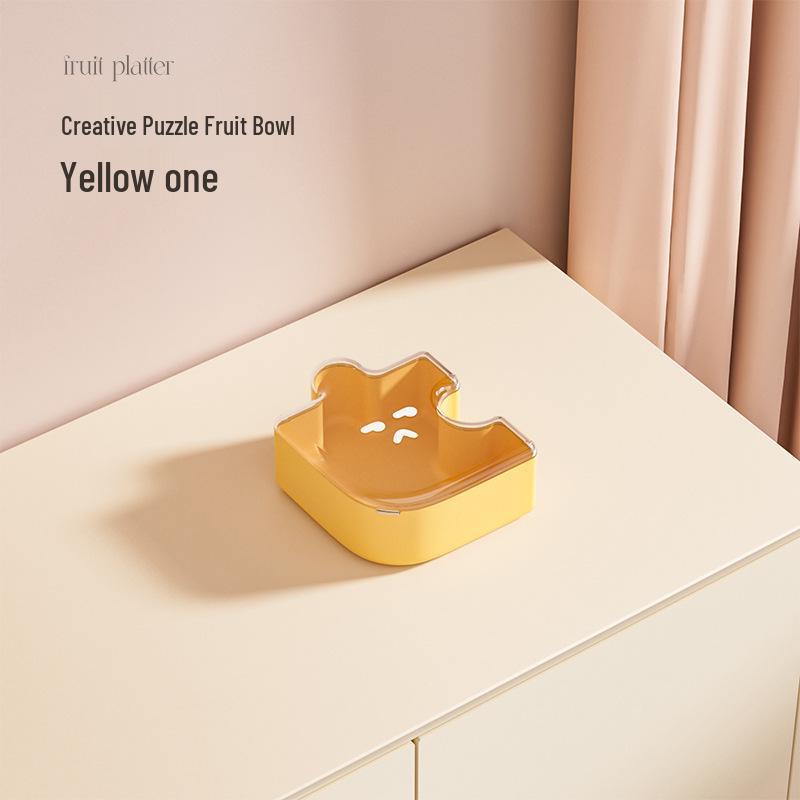 Dopamine-Inspired Light Luxury Fruit Bowl & Snack Plate Set