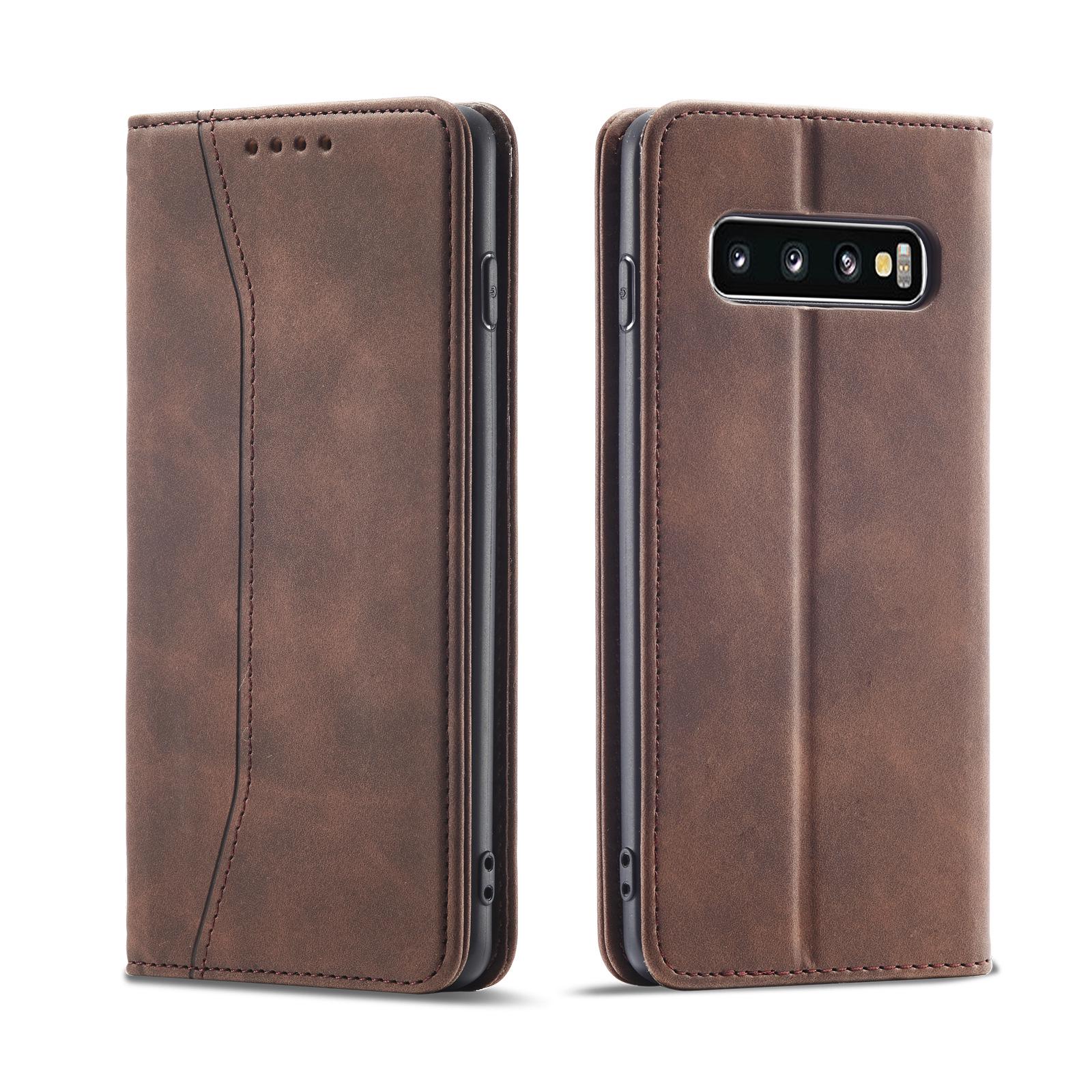 

Совместимый кожаный чехол для телефона Samsung S10/S9+/A51/A31/A50 с отделением для карт и откидной крышкой Note 20