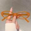Retro Oval Fashionable Glasses Frame Anti Blue Light  Myopia Plain Face Eyeglasses Women'S Korean Versatile Glasses Frames