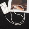 Handmade Beaded Phone Case with Pearl Necklace Lanyard & Crossbody Chain