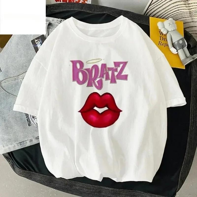 

Футболка Bratz. Жіноча модна бавовняна футболка. Дитяча футболка в стилі хіп-хоп. Короткий рукав. 5XL
