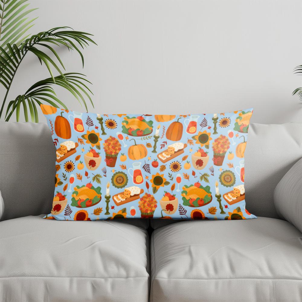 Home Decor Halloween-themed Fun Pillowcase Suitable For Sofa Bedroom Car Pillow Cover Cushion Rectangular Back Cushion 30x50cm