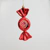 2, Christmas large flat candies, decorative pendants, Christmas tree ornaments, electroplated plastic painted candy ornaments