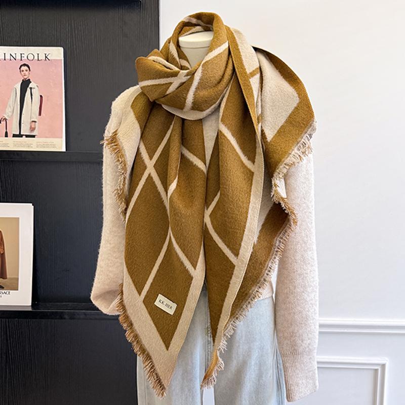

Design Winter Cashmere Shawl For Women - Elegant Warm Leopard Print Pashmina Scarf, Poncho & Bufanda