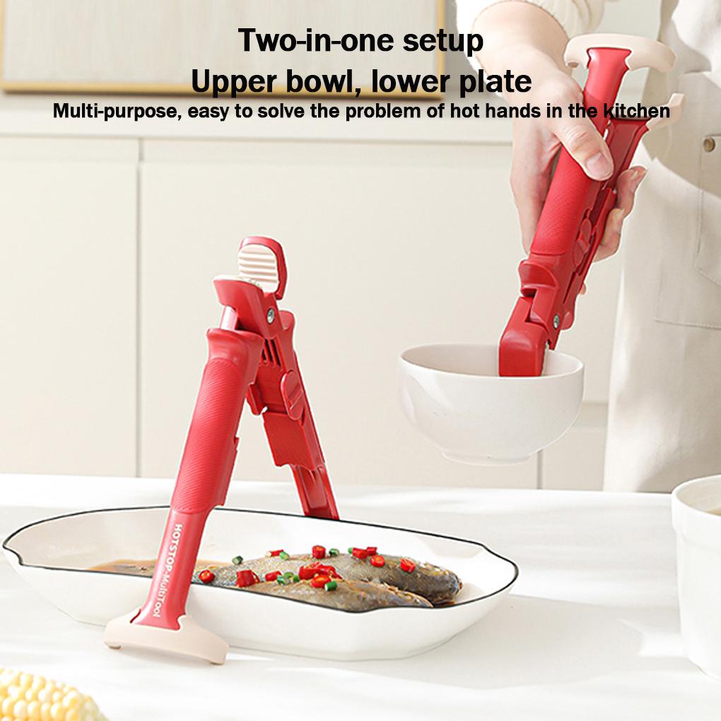 Hot Ones Anti Scald Clip And Bowl Clip Two Purposes Kitchen Accessories For Heat Resistant Cooking Tongs Egg Poacher Microwave Anti Slip Bowl Pliers
