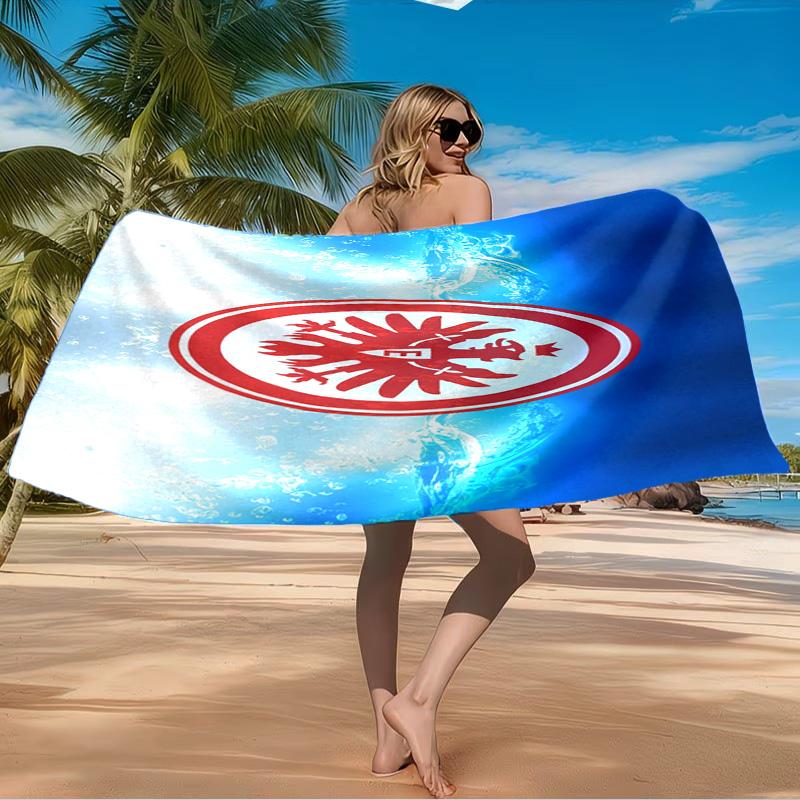 Eintracht FC Wappen Strandtuch Mikrofaser Strandtuch, Leicht und Schnelltrocknend, für Sommerreisen, Schwimmbad Fan Geburtstagsgeschenk
