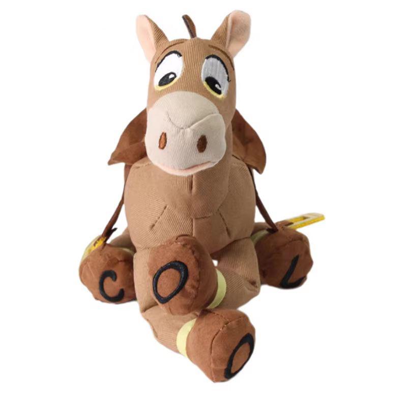 Discover Intime Unisex Kids 25Cm Toy Story Latest Woody Sheriff Bass Bullseye Stuffed Animals Adorable Horse Cartoon Plush Doll Birth Date Present Designed For Children Plush Toy
